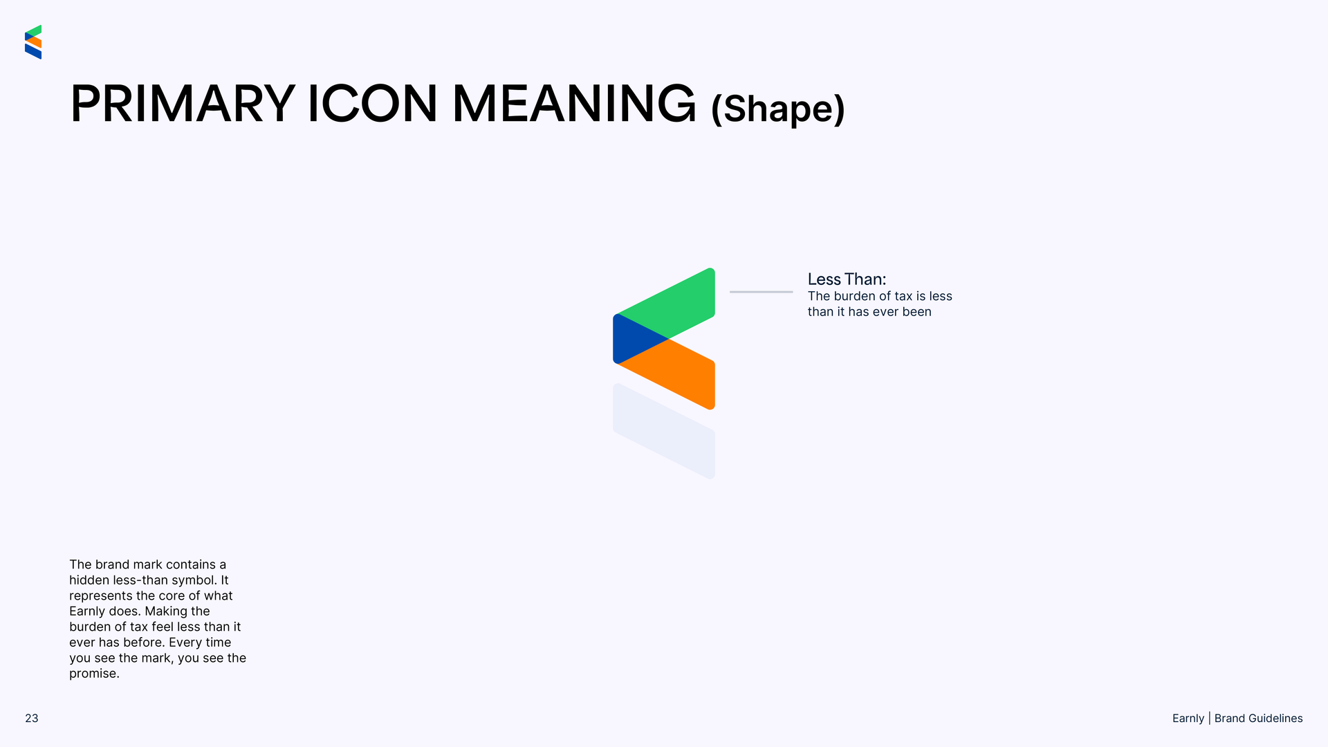Earnly logo geometry and construction diagram part 1