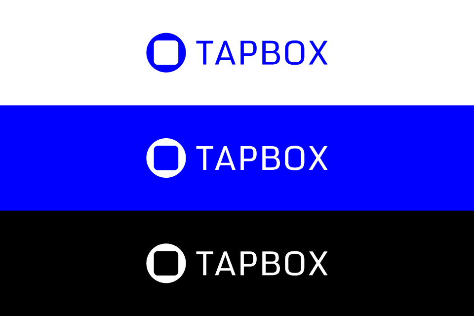 Tapbox Vending primary and secondary logo lockups
